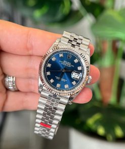 Đồng hồ Rolex DateJust 126234 mặt xanh cọc số đá Rep 11 nhà máy VS 36mm (1)