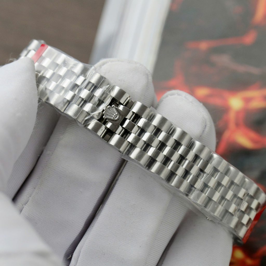 Đồng hồ Rolex DateJust Replica 11 nữ mặt xanh lá cây cọc số dạ quang 31mm (2)