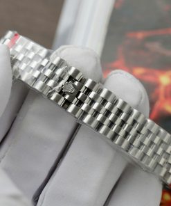 Đồng hồ Rolex DateJust Replica 11 nữ mặt xanh lá cây cọc số dạ quang 31mm (2)