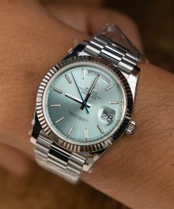 Đồng hồ Rolex Day-Date 228236 Rep 11 mặt xanh băng trọng lượng 175gram nhà máy GM 40mm (2)