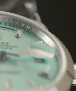 Đồng hồ Rolex Day-Date 228236 mặt xanh băng trọng lượng 186gram Rep 11 nhà máy QF 40mm (2)