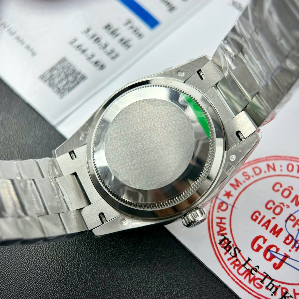 Đồng hồ Rolex Day-Date Fake 11 cao cấp mặt xanh blue nhà máy EW 36mm (2)