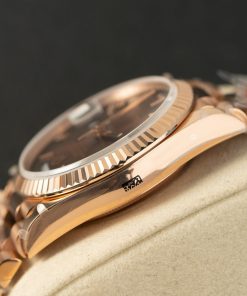 Đồng hồ Rolex Day-Date Rep 11 trọng lượng 186gram mặt chocolate nhà máy QF 40mm (2)