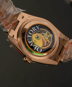 Đồng hồ Rolex Day-Date Rep 11 trọng lượng 186gram mặt chocolate nhà máy QF 40mm (2)