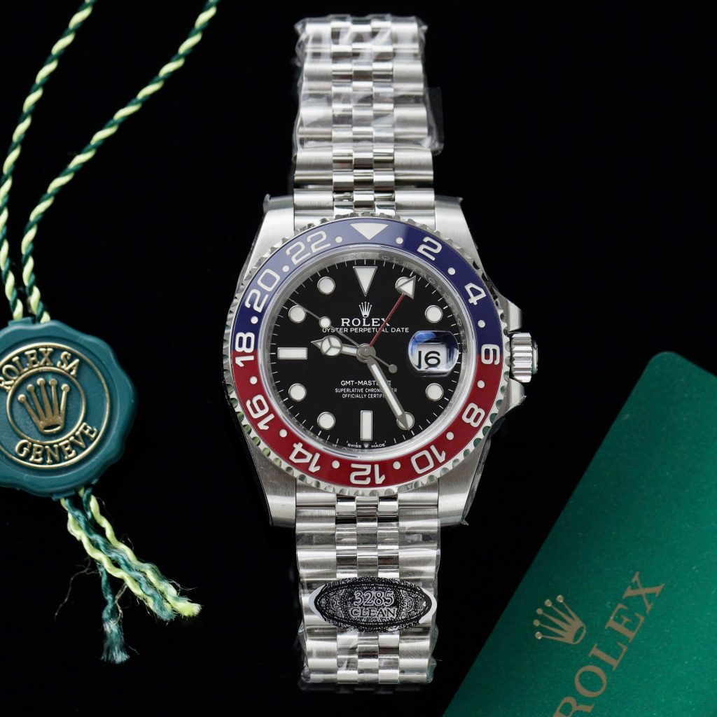 Đồng hồ Rolex GMT-Master II 126710BLRO Pepsi V3 Rep 11 dây Jubilee nhà máy Clean 40mm (2)