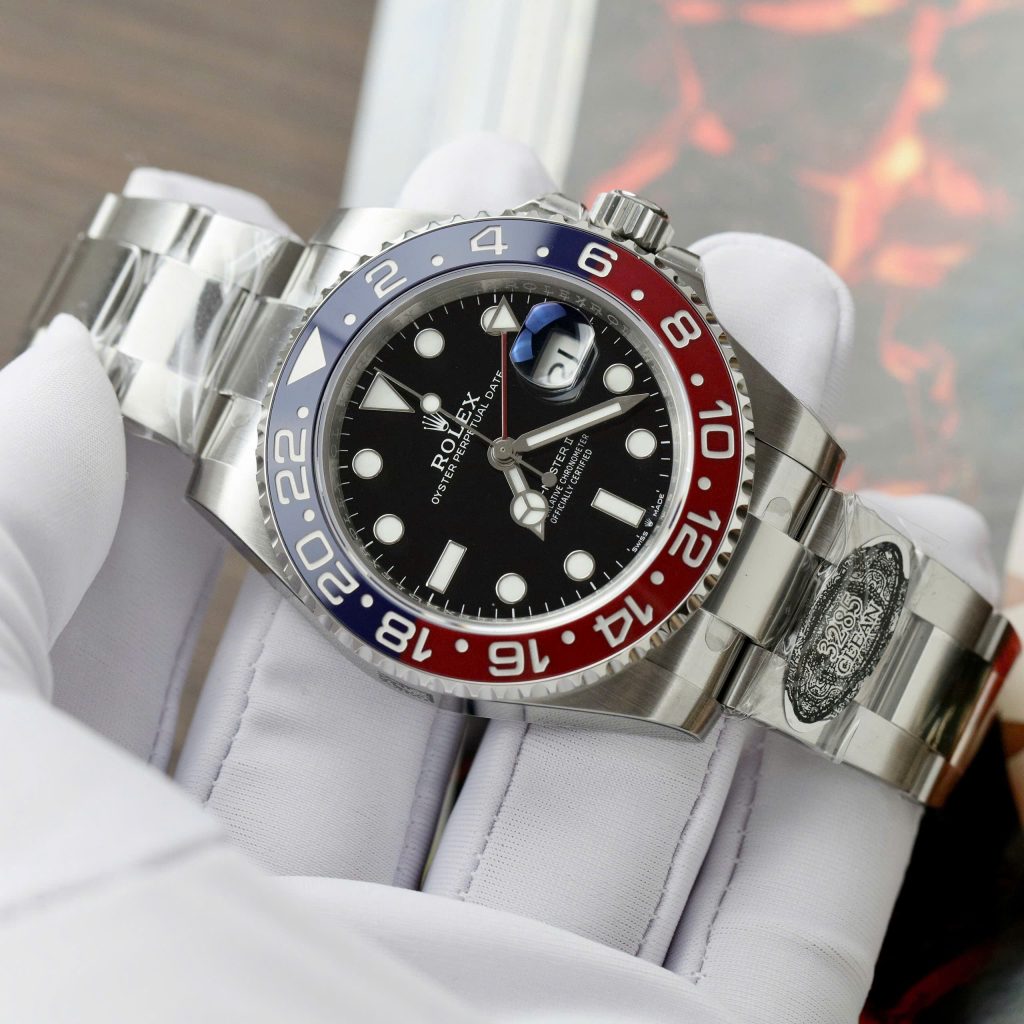 Đồng hồ Rolex GMT-Master II 126710BLRO Pepsi V3 dây Oyster nhà máy Clean 40mm (2)