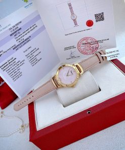 Đồng hồ Salvatore Feragamo nữ họa tiết bông hoa viền Moissanite Like Auth 34mm