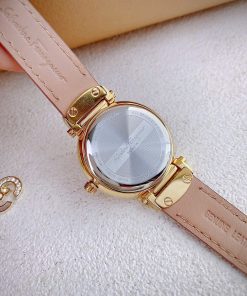 Đồng hồ Salvatore Feragamo nữ họa tiết bông hoa viền Moissanite Like Auth 34mm