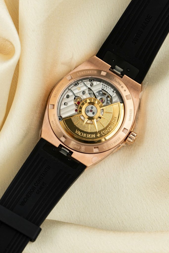 Đồng hồ Vacheron Constantin Overseas Dual Time 4500V mạ vàng hồng mặt trắng Rep 11 cao cấp 41mm (2)