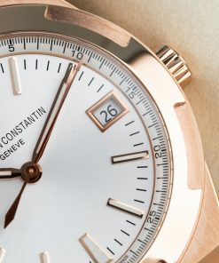 Đồng hồ Vacheron Constantin Overseas Dual Time 4500V mạ vàng hồng mặt trắng Rep 11 cao cấp 41mm (2)