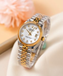Đồng hồ nữ Rolex DateJust Rep 11 Cao Cấp mặt khảm xà cừ 31mm (2)