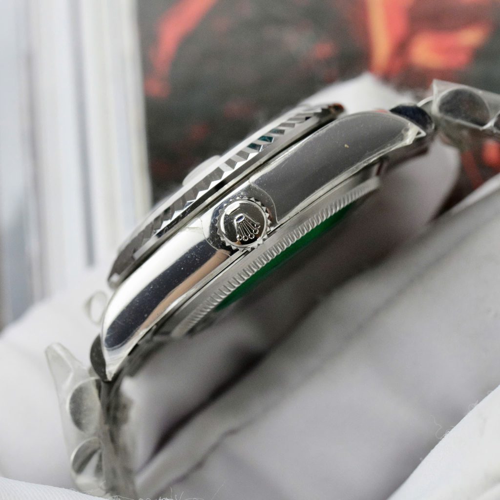 Đồng hồ Rolex DateJust Rep 11 cao cấp nữ mặt bạc cọc số hình ông sao 31mm (2)