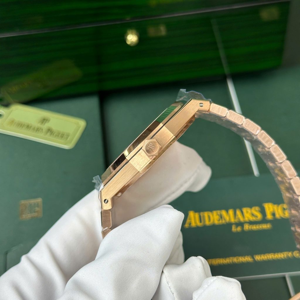 Đồng hồ Audemars Piguet Royal Oak 15407 Skeleton dial Replica 11 mạ vàng hồng 41mm (2)