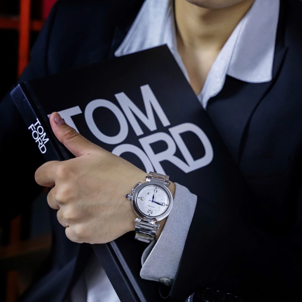 Đồng hồ Cartier Pasha De Cartier nam máy Nhật Fake cao cấp giá rẻ 41mm