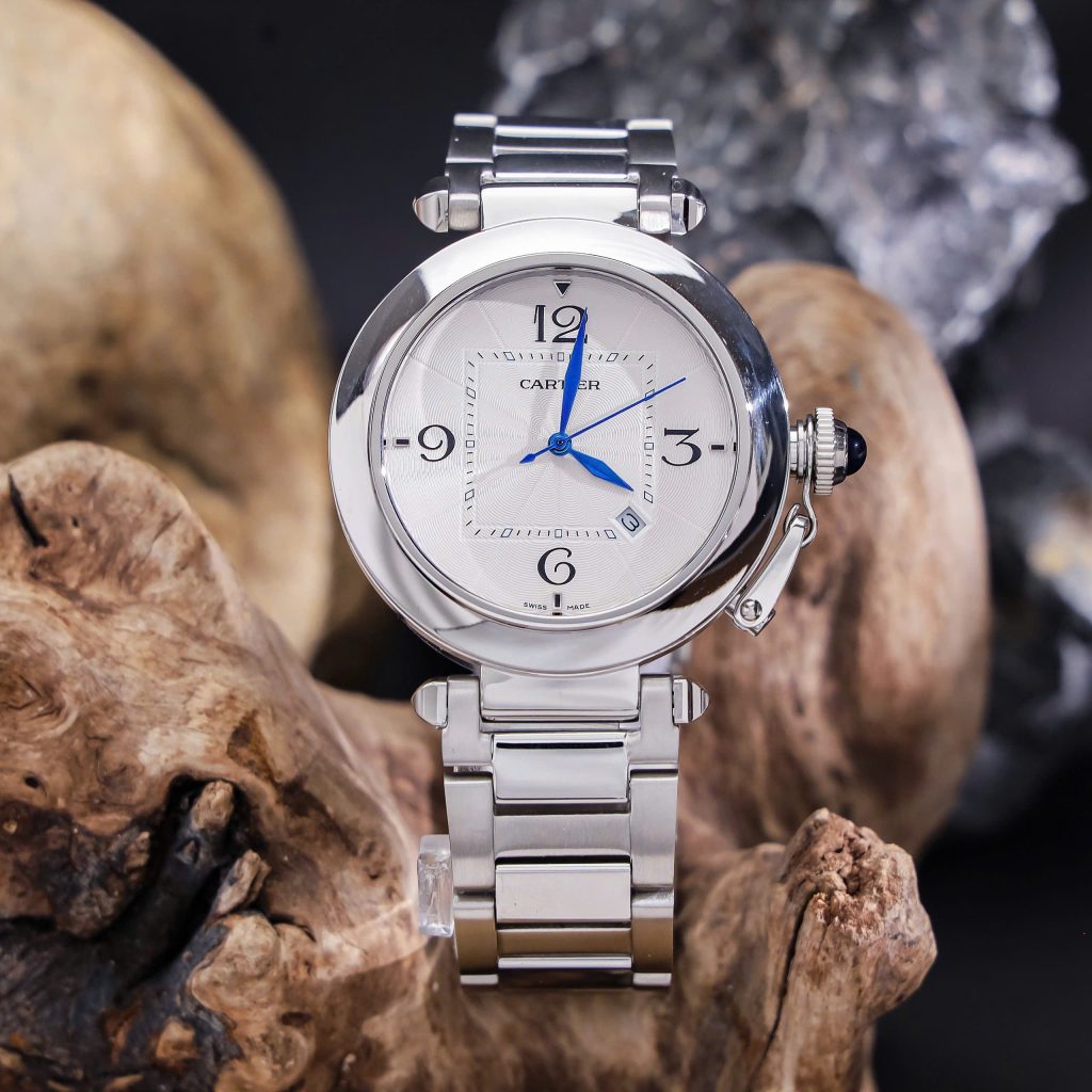 Đồng hồ Cartier Pasha De Cartier nam máy Nhật Fake cao cấp giá rẻ 41mm