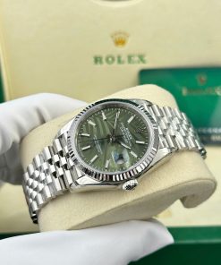 Đồng hồ Chế Tác Rolex DateJust 126234 mặt là cây nhiệt đới cọc số dạ quang VSF 36mm (2)