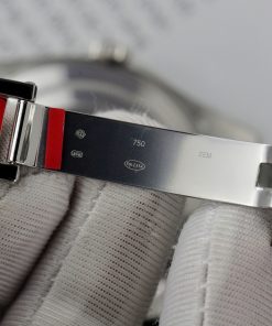 Đồng hồ Fake 11 Day-Date mặt xanh blue đính đá baguette nhà máy EW 40mm (2)