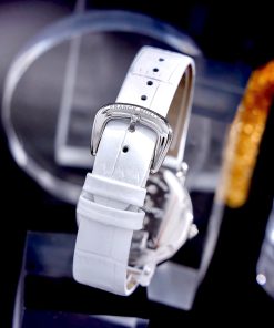 Đồng hồ Franck Muller Opera Infinity Ronde Đính Đá Dây Da Trắng Fake Cao Cấp 37mm