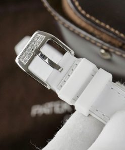 Đồng hồ Franck Muller V32 Replica 11 màu trắng mặt hoạ tiết hoa 36mm (2)