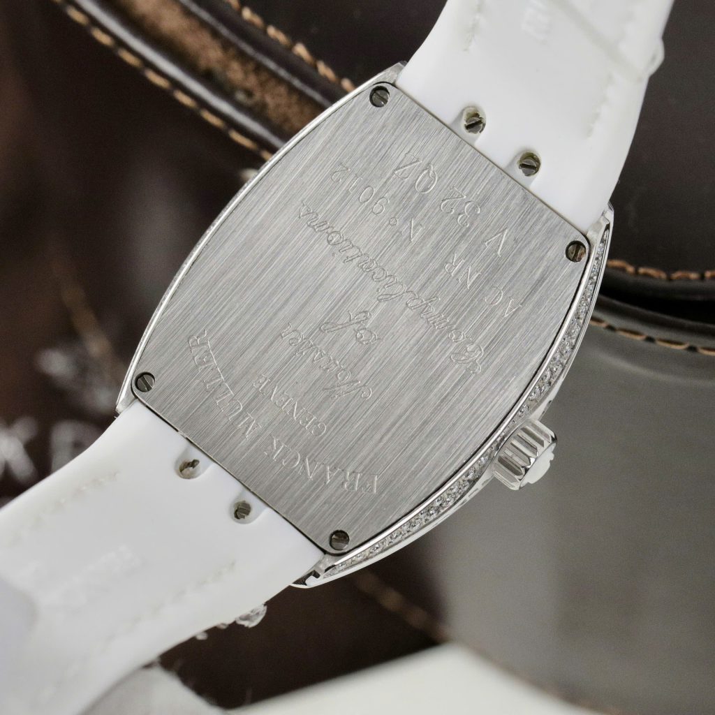 Đồng hồ Franck Muller V32 Replica 11 màu trắng mặt hoạ tiết hoa 36mm (2)