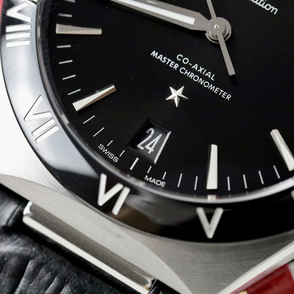 Đồng hồ Omega Constellation Co-Axial Replica 11 nam dây da màu đen 41mm (2)