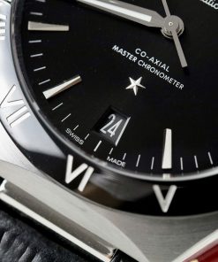 Đồng hồ Omega Constellation Co-Axial Replica 11 nam dây da màu đen 41mm (2)