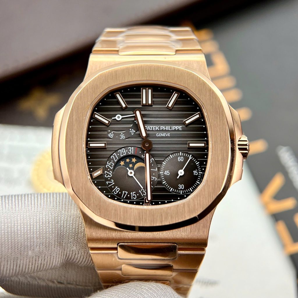 Đồng hồ Patek Philippe Nautilus 5712R Replica 11 mặt xám nhà máy PPF 40mm (2)