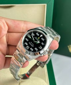 Đồng hồ Rolex Air King 126900 Replica 11 mặt đen nhà máy Clean 40mm (2)