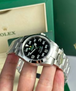 Đồng hồ Rolex Air King 126900 Replica 11 mặt đen nhà máy Clean 40mm (2)