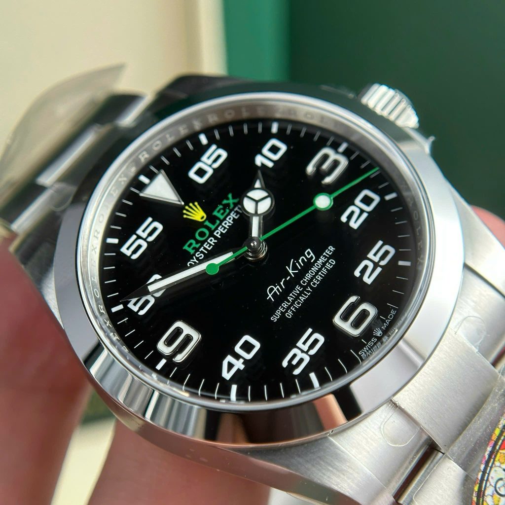 Đồng hồ Rolex Air King 126900 Replica 11 mặt đen nhà máy Clean 40mm (2)