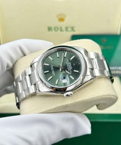 Đồng hồ Rolex DateJust 126200 Replica 11 mặt xanh lá cây nhà máy VS 36mm (2)
