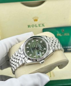 Đồng hồ Rolex DateJust 126234 Rep 1 1 mặt số là cây nhiệt đới nhà máy VS 36mm (2)