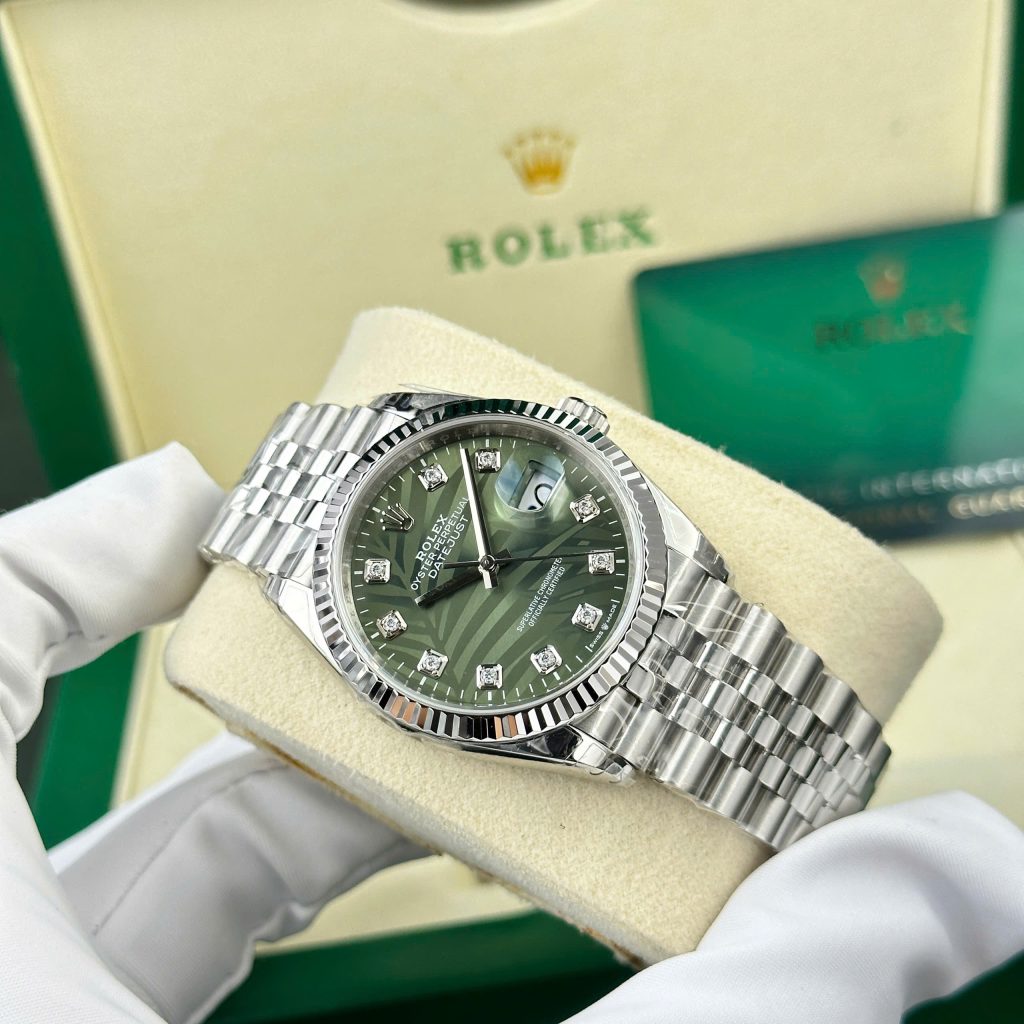Đồng hồ Rolex DateJust 126234 Rep 1 1 mặt số là cây nhiệt đới nhà máy VS 36mm (2)
