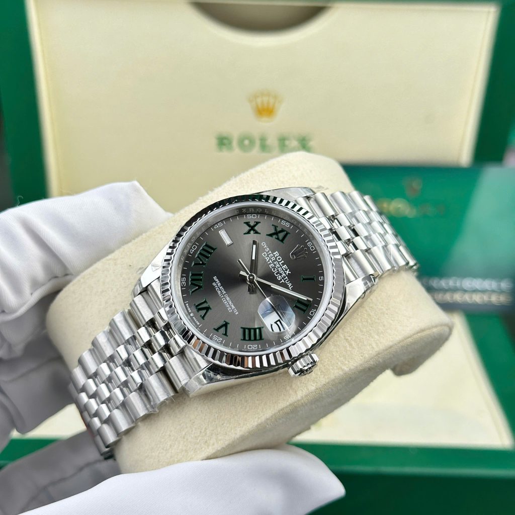 Đồng hồ Rolex DateJust 126234 Replica 11 mặt số wimbledon nhà máy VS 36mm (2)