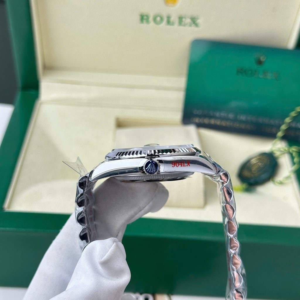 Đồng hồ Rolex Day-Date 128239 Replica 11 mặt khảm xà cừ trọng lượng 156 gram nhà máy QF 36mm (2)