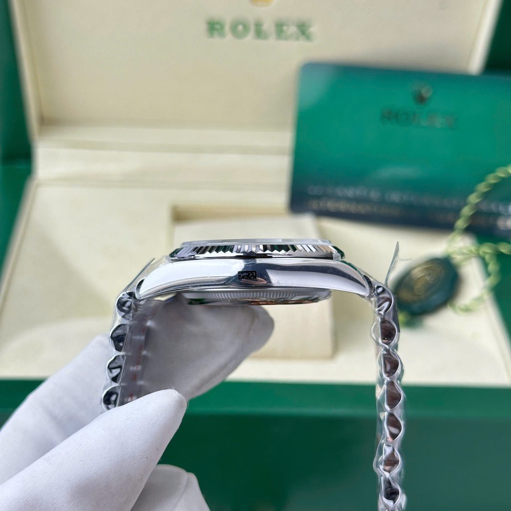Đồng hồ Rolex Day-Date 128239 Replica 11 mặt khảm xà cừ trọng lượng 156 gram nhà máy QF 36mm (2)