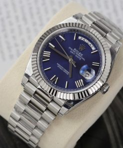Đồng hồ Rolex Day-Date Fake Cao Cấp mặt xanh blue nhà máy EW 40mm (2)