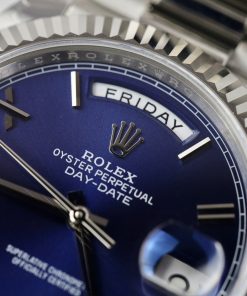 Đồng hồ Rolex Day-Date Fake Cao Cấp mặt xanh blue nhà máy EW 40mm (2)