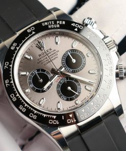 Đồng hồ Rolex Daytona Replica 11 mặt xám dây cao su nhà máy BT 40mm (2)