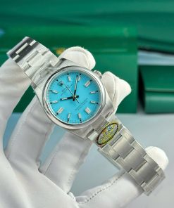 Đồng hồ Rolex Oyster Perpetual 126000 Rep 11 mặt xanh dương nhà máy Clean 36mm (2)