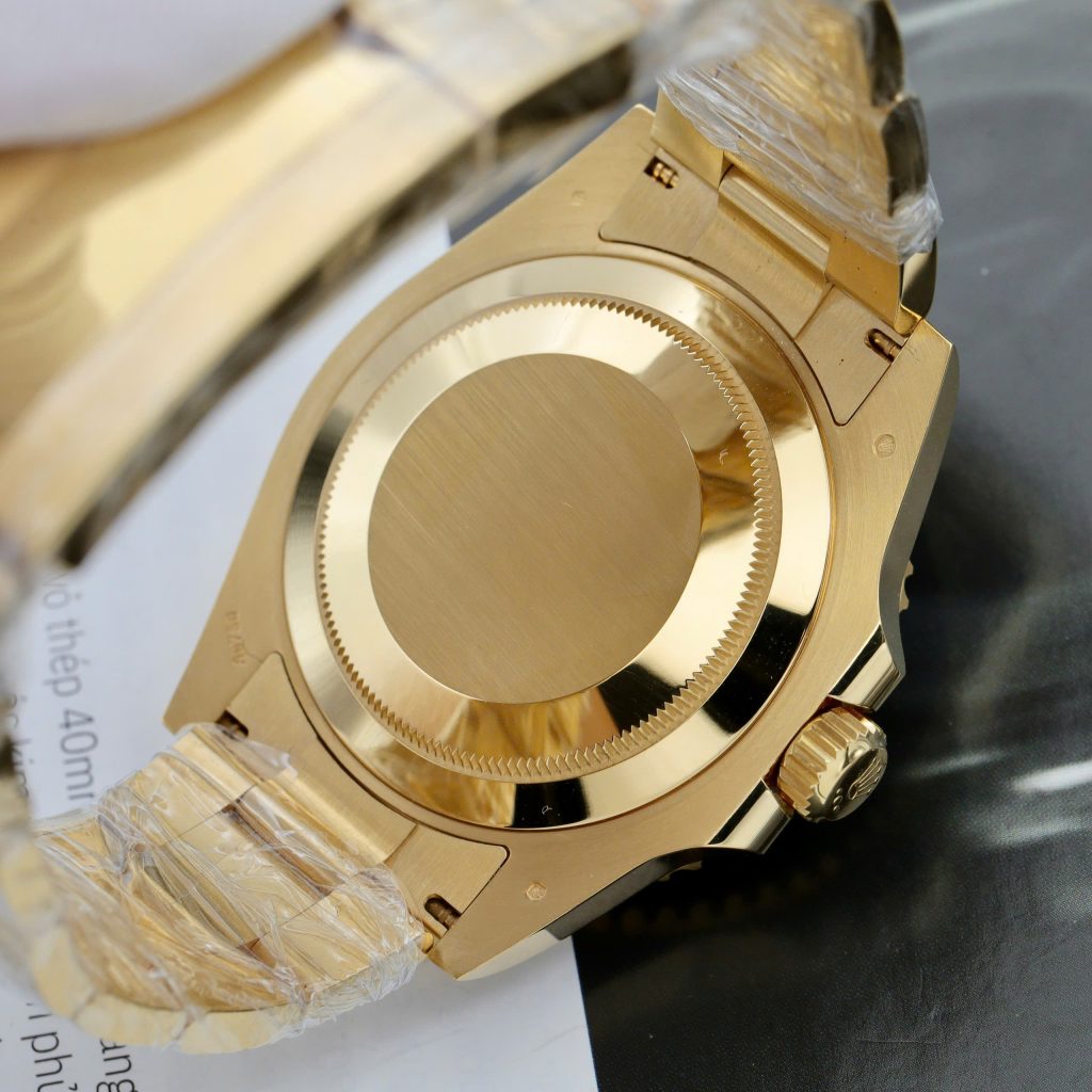 Đồng hồ Rolex Submariner Fake 11 mạ vàng mặt số màu đen 41mm (2)