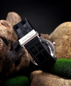 Đồng hồ Salvatore Ferragamo F80 Classic nam dây cao su mặt trắng Fake 11