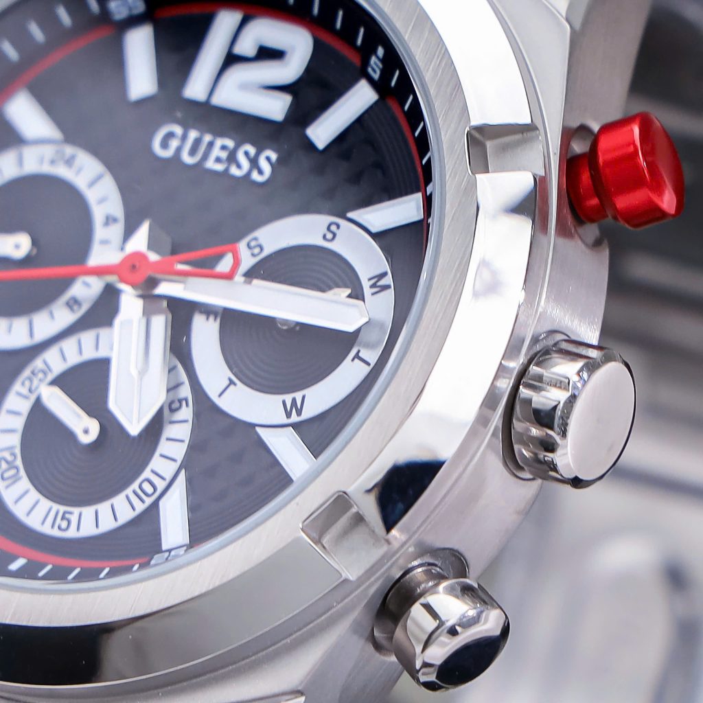  Đồng hồ Guess nam GW0714G1 dây kim loại cọc dạ quang Like Auth 44mm