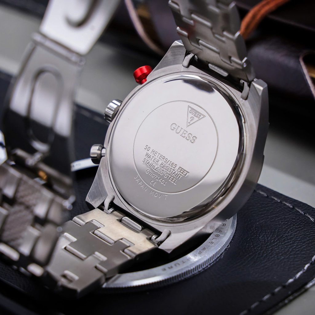  Đồng hồ Guess nam GW0714G1 dây kim loại cọc dạ quang Like Auth 44mm