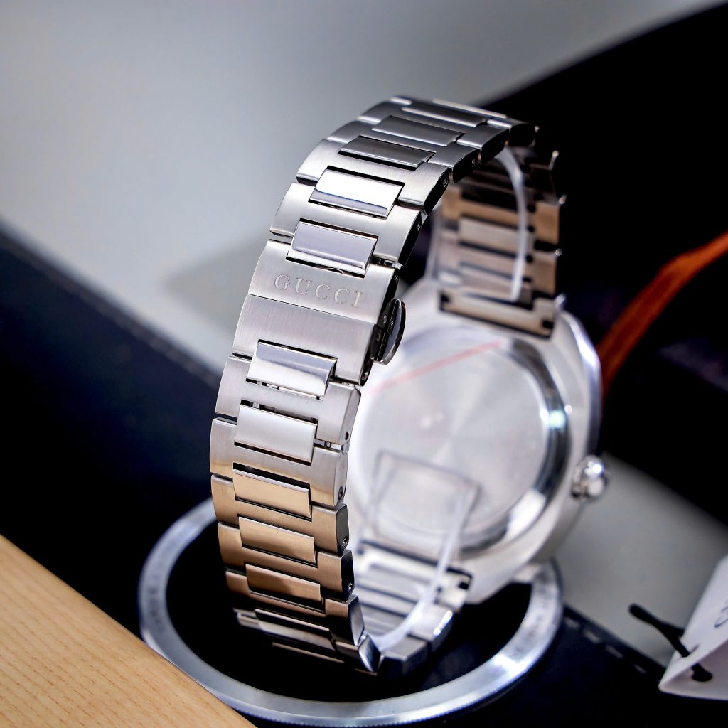 Đồng hồ Gucci Men GG2570 nam mặt nâu dây kim loại Like Auth 41mm