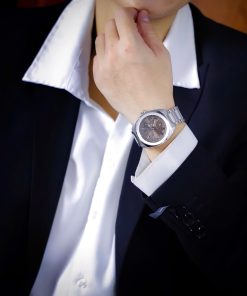 Đồng hồ Gucci Men GG2570 nam mặt nâu dây kim loại Like Auth 41mm