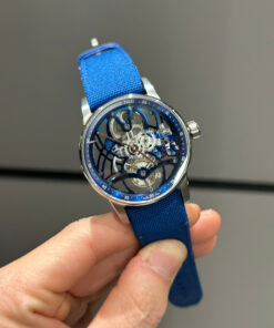 Đồng hồ Audemars Piguet 26600 Tourbillon Openworked Rep 11 máy lộ cơ màu xanh 41mm (2)