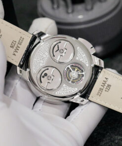 Đồng hồ Jacob & Co Casino Roulette Replica 1 1 dây da màu đen 44mm (2)