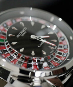 Đồng hồ Jacob & Co Casino Roulette Replica 1 1 dây da màu đen 44mm (2)