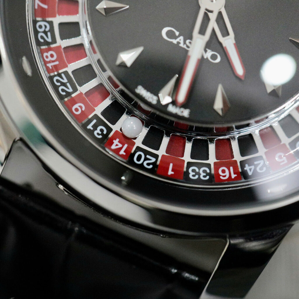 Đồng hồ Jacob & Co Casino Roulette Replica 1 1 dây da màu đen 44mm (2)
